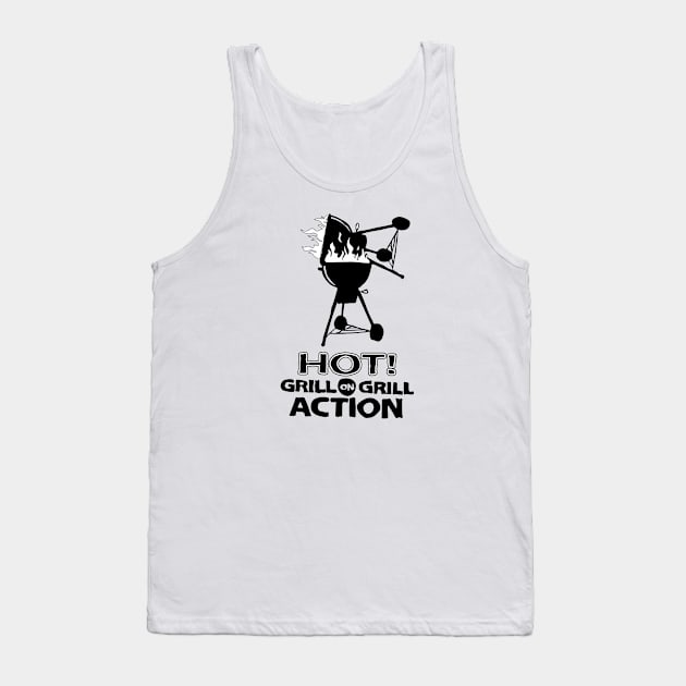 Hot Grill on Grill Action Tank Top by idesign1